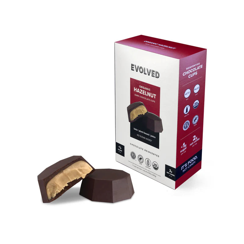 Evolved Organic Hazelnut Butter Keto Cups, 4.93 oz - 6/Case