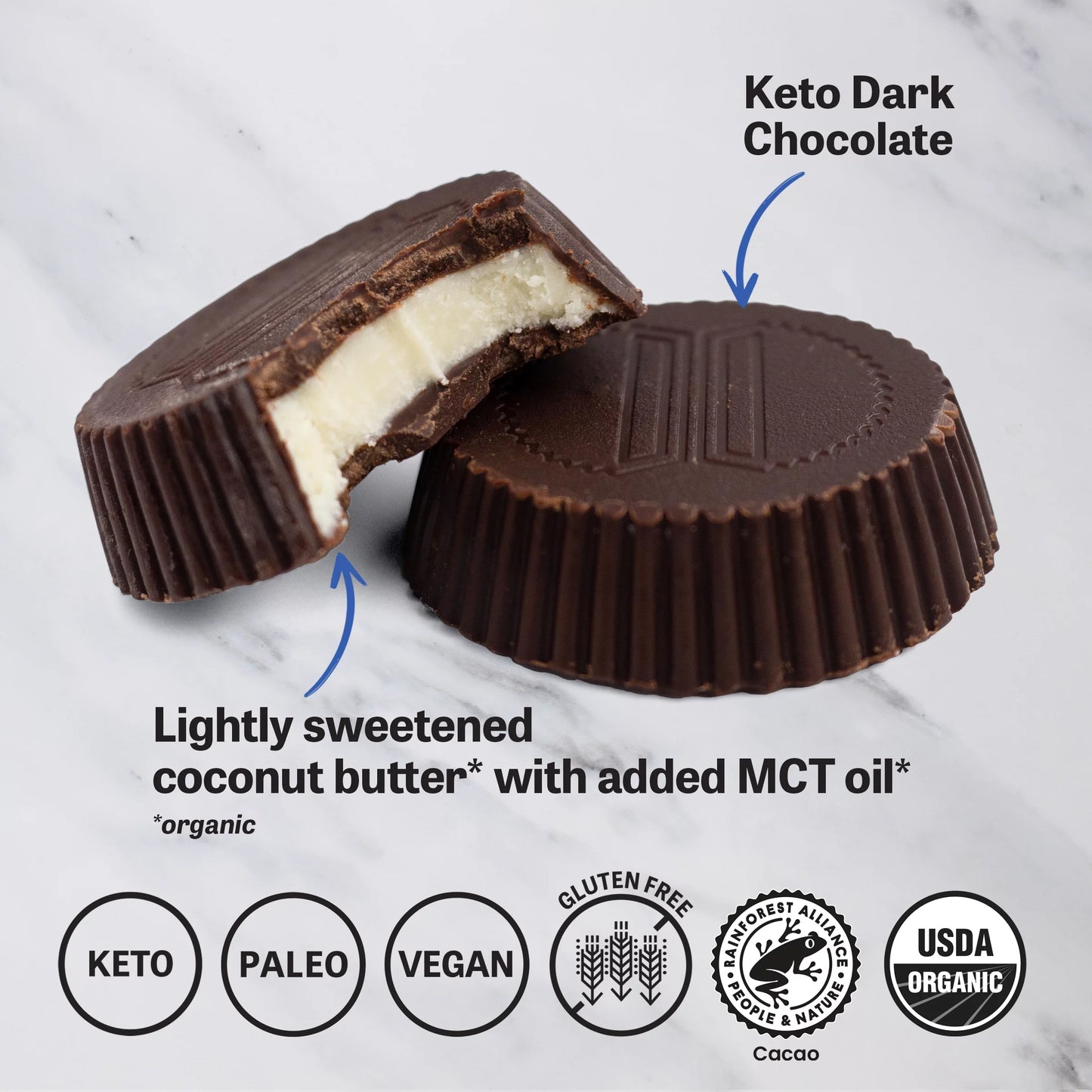 Evolved Organic Hazelnut Butter Keto Cups, 4.93 oz - 6/Case