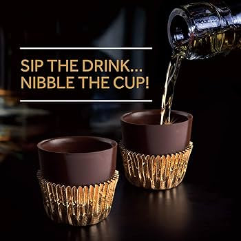 Vegan Certified Parve Chocolate Liquor & Dessert Shot Cups - includes 12