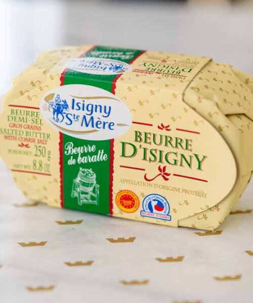 Isigny Beurre de Baratte Butter, Salted - 8.8 oz - 10/Case