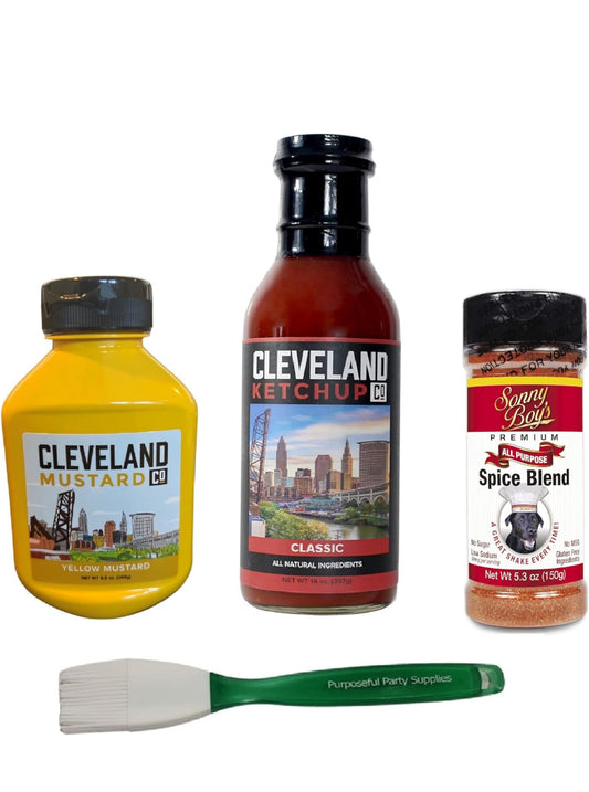 Cleveland Gift Condiment Bundle - Ketchup, Mustard and Seasoning Blend