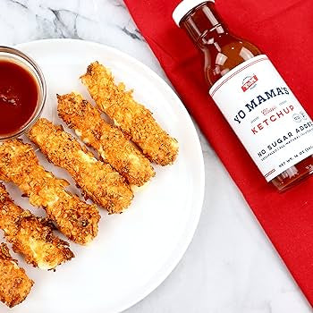 Yo Mama’s Foods Low Carb Condiments Gift Set | Includes (1) Buffalo Sauce, (1) Classic Ketchup, (1) BBQ Sauce | Keto-Paleo | All-Natural | Gluten-Free and Made from Fresh Ingredients