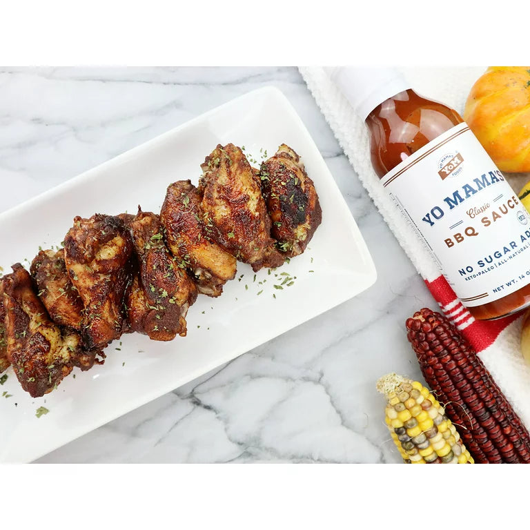 Keto Barbecue BBQ Sauce by Yo Mama's Foods – Pack of 2 - No Sugar Added, Low Carb, Vegan, Gluten Free