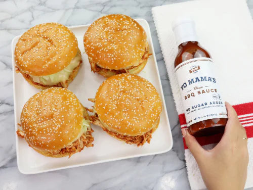 Keto Barbecue BBQ Sauce by Yo Mama's Foods – Pack of 2 - No Sugar Added, Low Carb, Vegan, Gluten Free