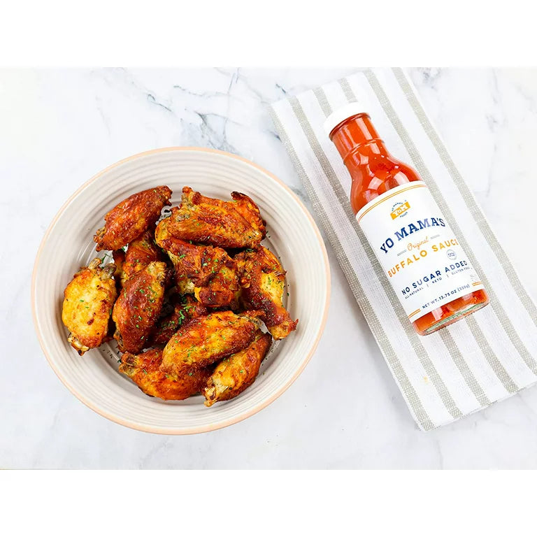Keto Buffalo Dipping, Marinade & Wing Sauce by Yo Mama's Foods – Pack of 2 - No Sugar Added, Low Carb, Vegan, Gluten Free