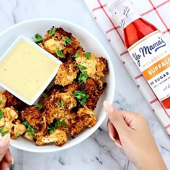 Keto Buffalo Dipping, Marinade & Wing Sauce by Yo Mama's Foods – Pack of 2 - No Sugar Added, Low Carb, Vegan, Gluten Free