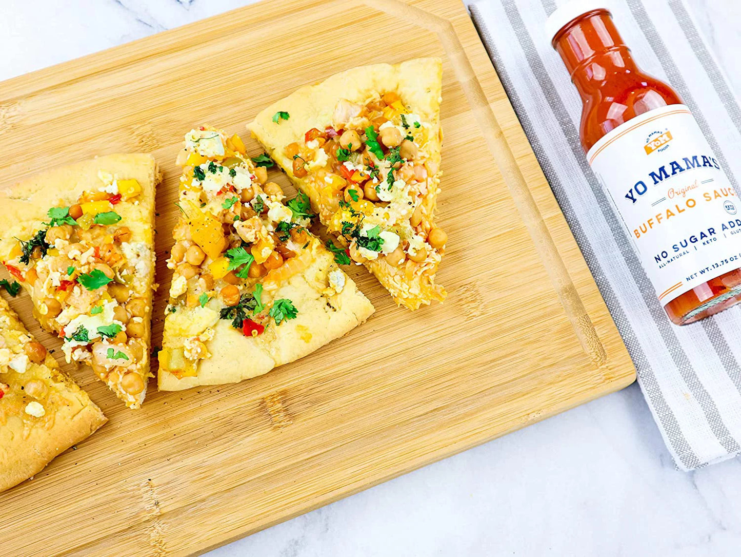 Keto Buffalo Dipping, Marinade & Wing Sauce by Yo Mama's Foods – Pack of 2 - No Sugar Added, Low Carb, Vegan, Gluten Free