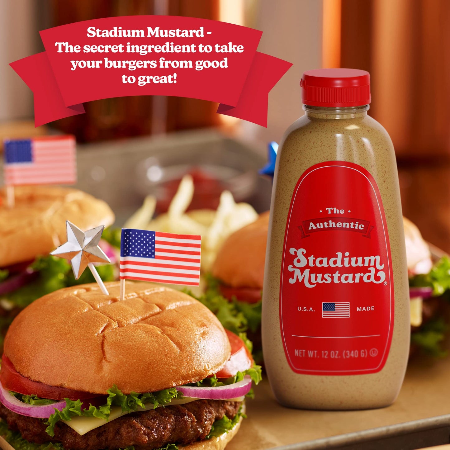 The Authentic Stadium Mustard. From Cleveland's Famed Municipal Stadium - Pack of 2