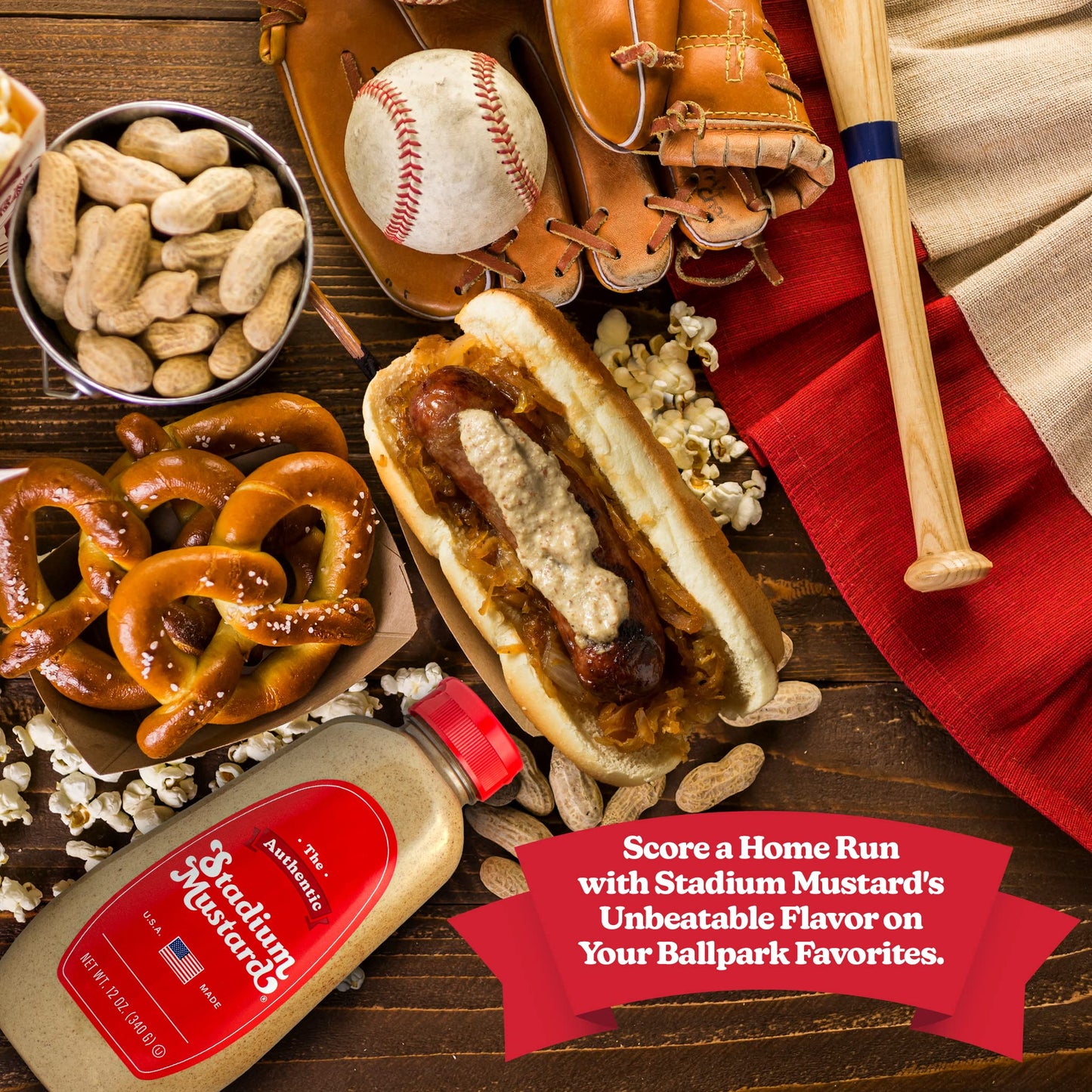 The Authentic Stadium Mustard. From Cleveland's Famed Municipal Stadium - Pack of 2