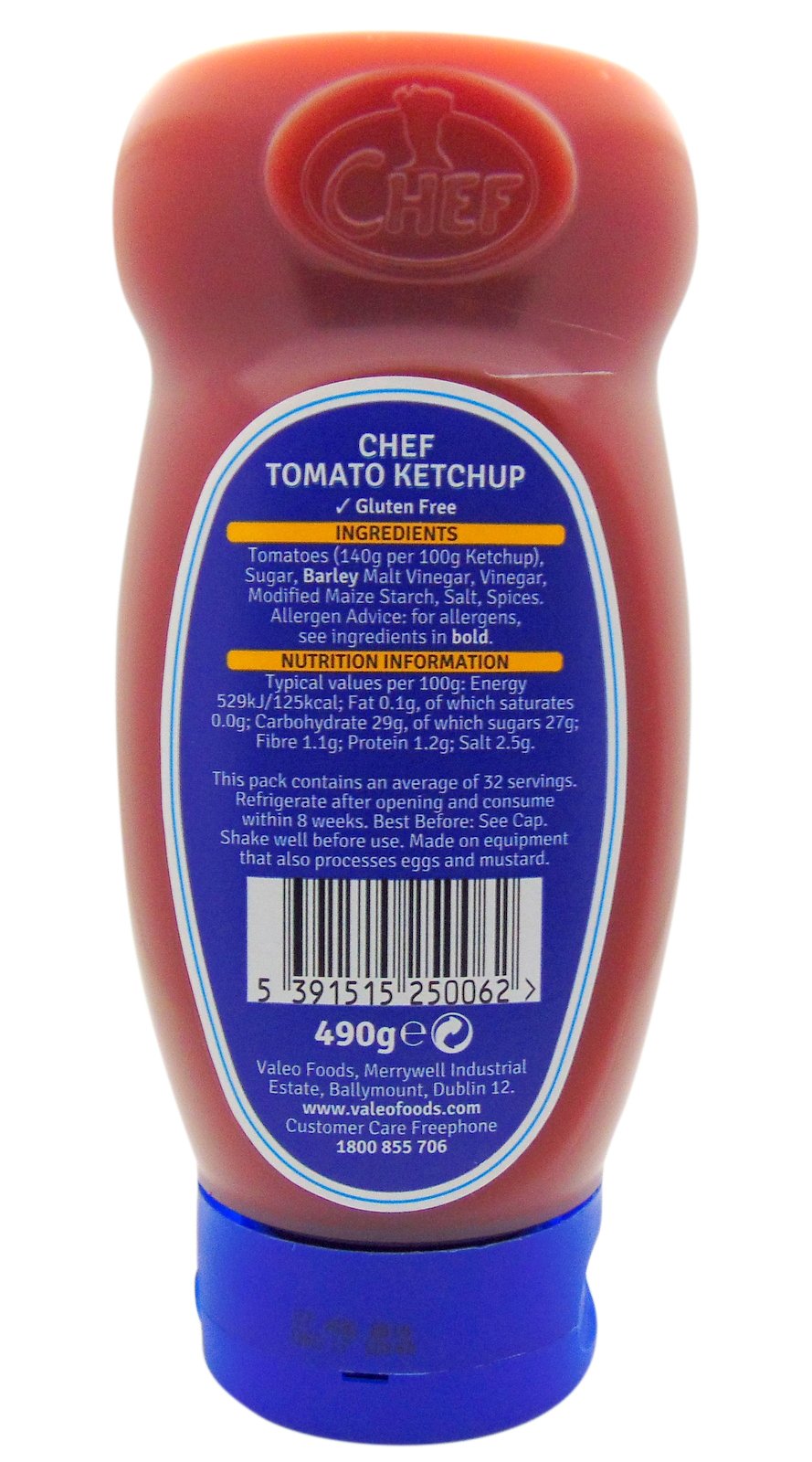 Chef Squeezy Tomato Ketchup Squeezy -  17 oz