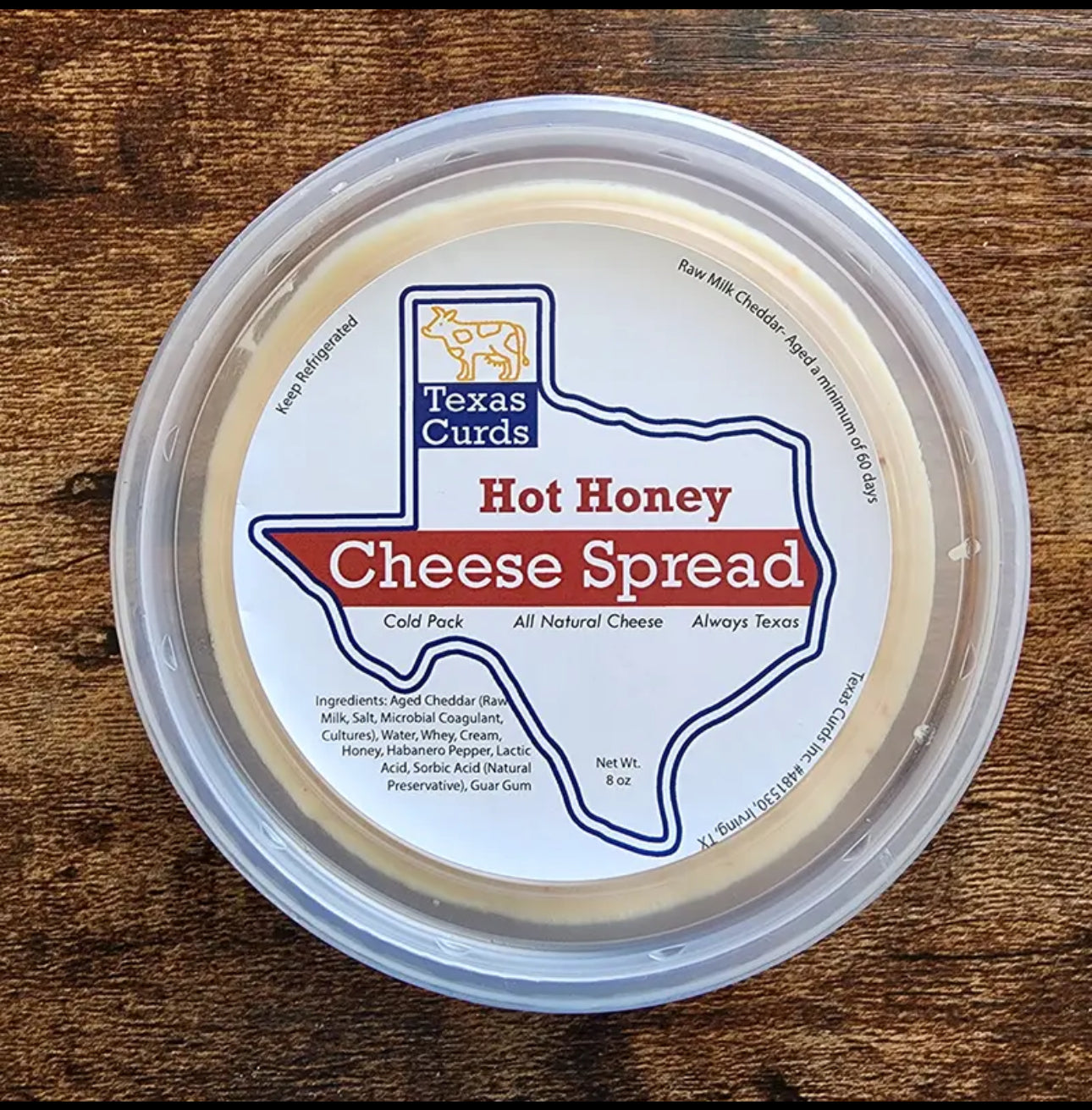Hot Honey Cheese Spread, 8 oz - Pack of 3