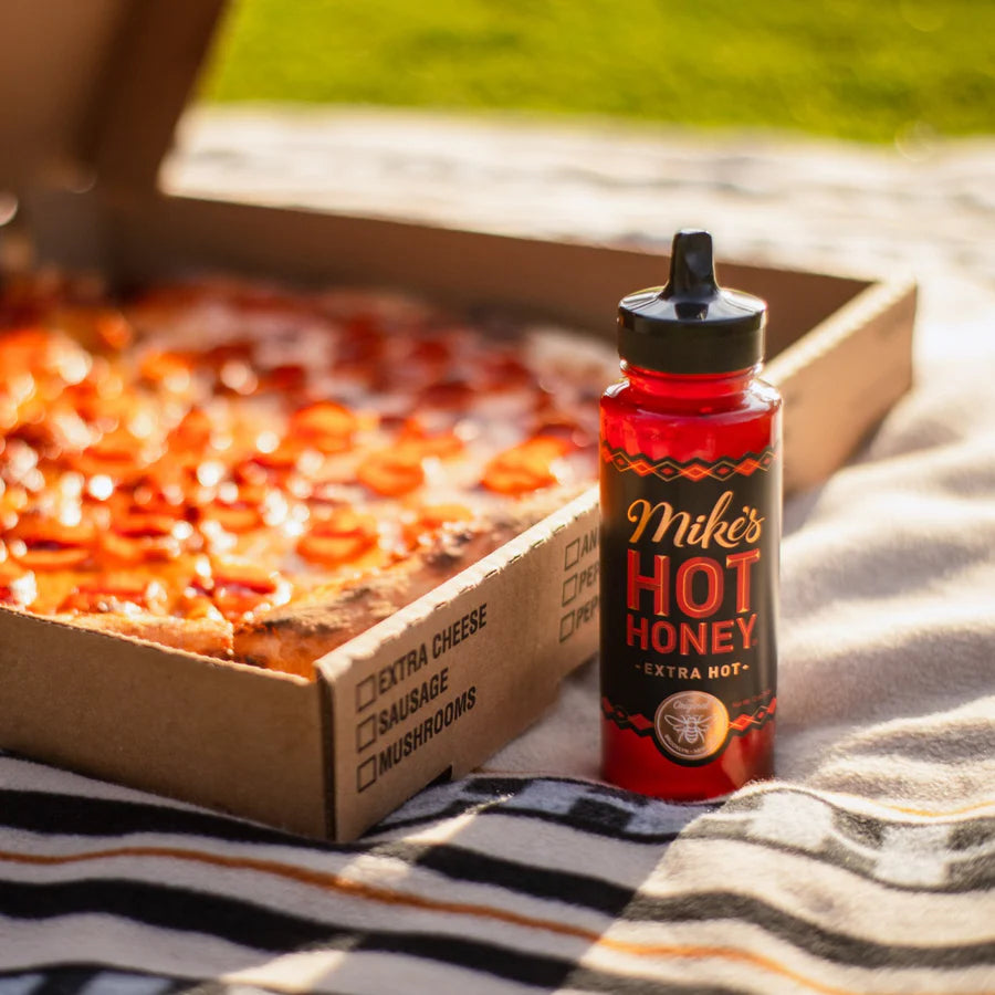 Mike's Hot Honey - Original & Extra Hot, America's #1 Spicy Honey with Chili Peppers - Gluten Free - Pack of 2
