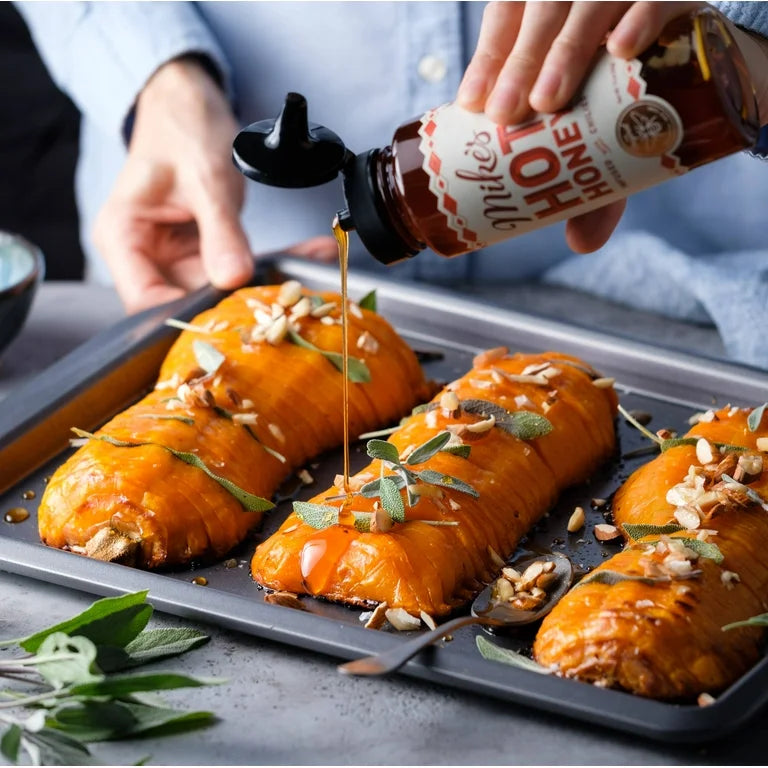 Mike's Hot Honey - Original & Extra Hot, America's #1 Spicy Honey with Chili Peppers - Gluten Free - Pack of 2