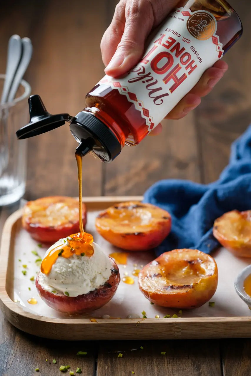 Mike's Hot Honey - Original & Extra Hot, America's #1 Spicy Honey with Chili Peppers - Gluten Free - Pack of 2