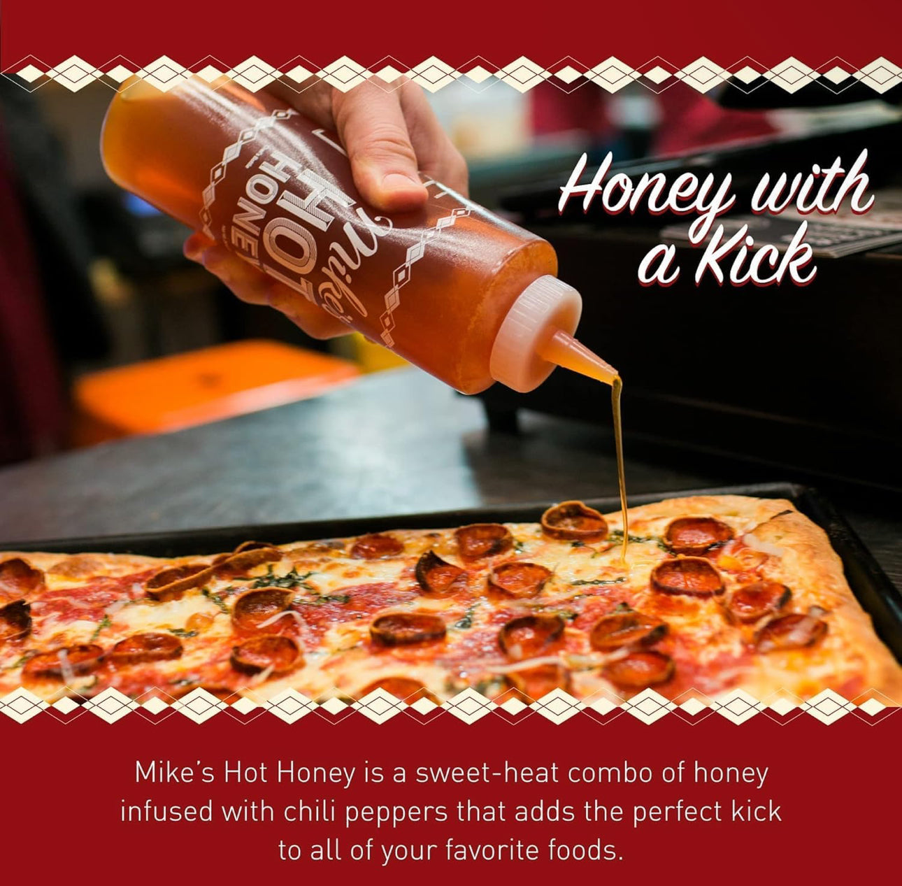 Mike's Hot Honey Chef’s Bottle, 24 oz - Gluten Free, Kosher, Paleo