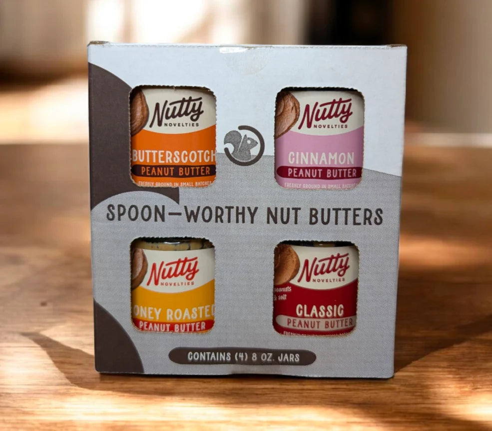 Nutty Novelties Peanut Butter Gift Pack – Gluten Free, High Protein, Non-GMO