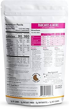Good Dee’s Pancake, Waffle & Scone Mix - Low Carb Keto Baking Mix (1g Net Carbs, 20 Pancakes) | Sugar-Free, Gluten-Free, Grain-Free, Dairy-Free & Soy-Free