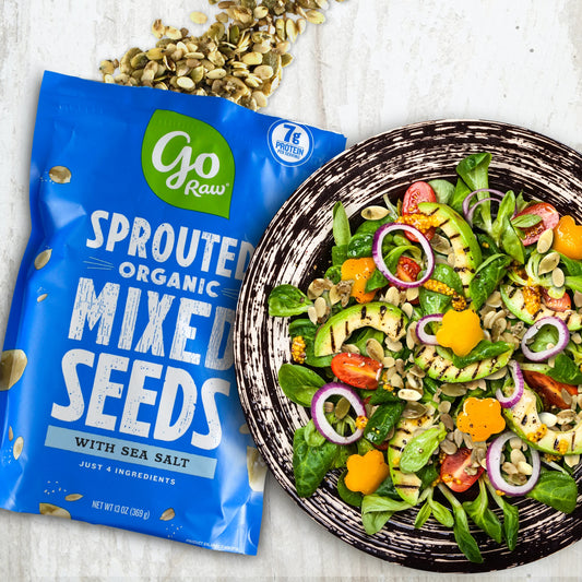 Go Raw Organic Sprouted Mixed Seeds, 13 oz, Unsalted, Keto, Kosher, Superfood