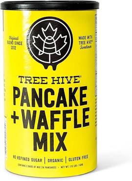 TreeHive Organic Gluten-Free Pancake & Waffle Mix – No Refined Sugar, No Artificial Sweeteners, 1.15 lbs, 2 Pre-Portioned Bags