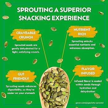 Go Raw Organic Sprouted Mixed Seeds, 13 oz, Unsalted, Keto, Kosher, Superfood