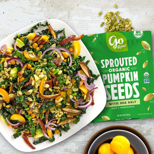 Go Raw Organic Sprouted Pumpkin Seeds -1 oz, Pack of 12