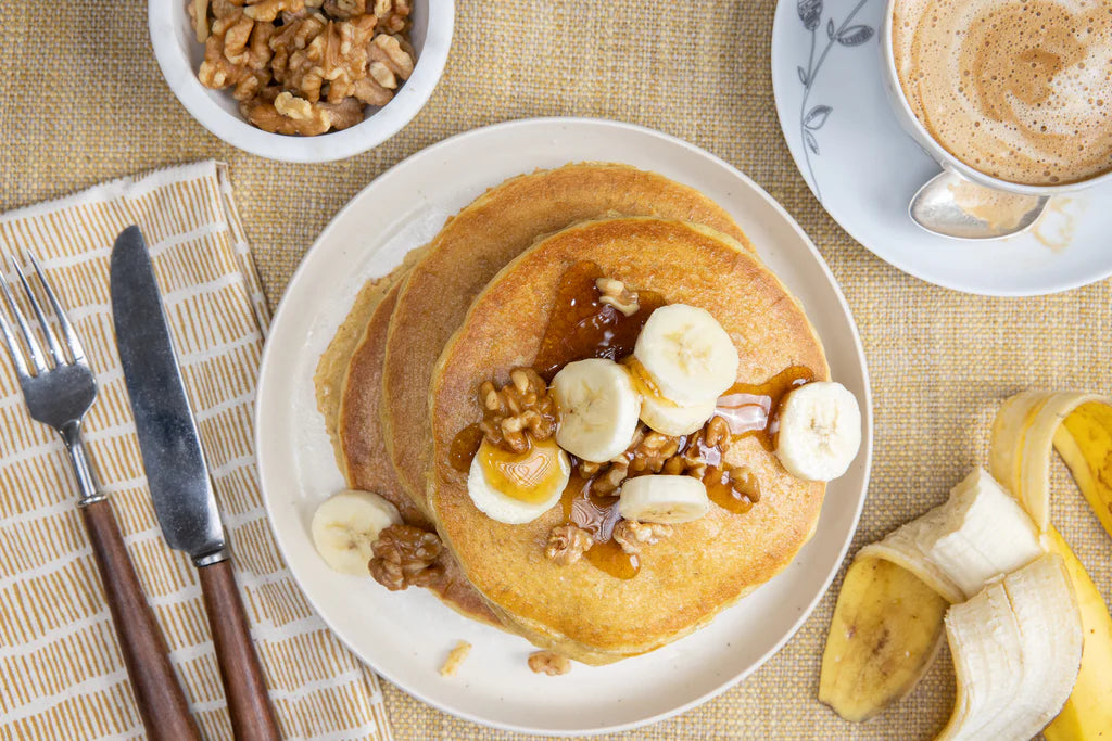 TruEats Pancake & Waffle Mix - Diabetic Friendly, Protein & Fiber Rich, Low Glycemic & Gluten Free, No Sugar Added, Vegan Friendly, Dairy Free, Plant Based, Sweetened with Monk Fruit Sweetener - Pack of 2