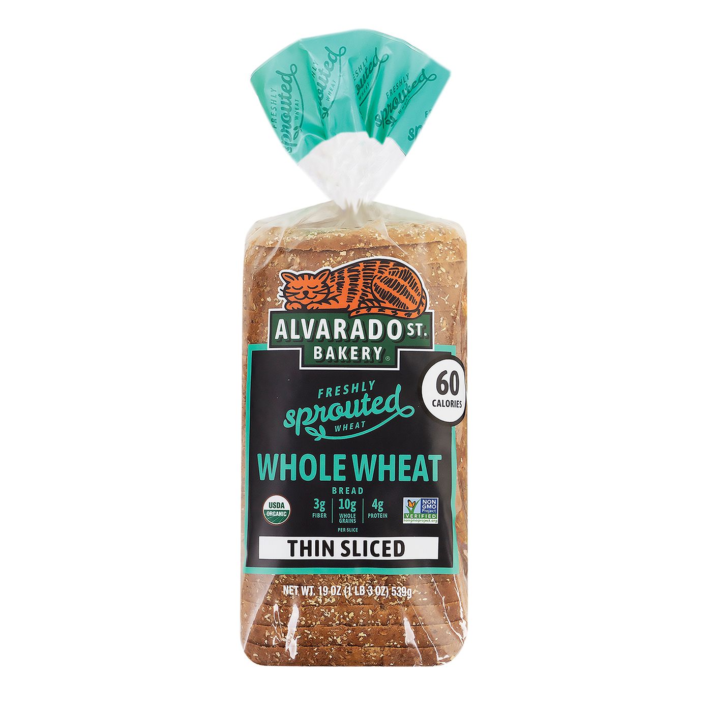 Alvarado Street Bakery Alvarado St. Bakery Thin Sliced Sprouted Whole Wheat Bread - Pack of 6