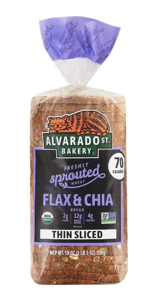 Alvarado Street Bakery Alvarado St. Bakery Thin Sliced Sprouted Wheat Flax And Chia Bread - Pack of 6