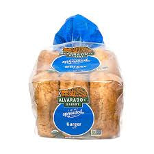 Alvarado Street Bakery Organic Sprouted Wheat Hamburger Buns, Bag of 6 - Pack of 2