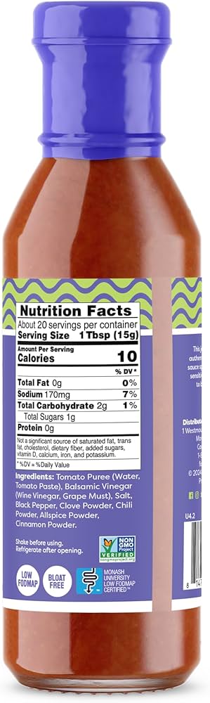 Fody Foods Vegan Regular Tomato Ketchup - Keto Friendly Condiment, Non GMO - Pack of 2