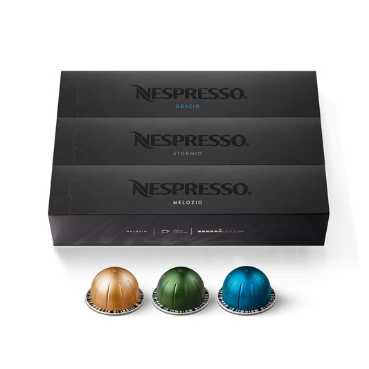 Nespresso Capsules VertuoLine, Variety Pack, Medium and Dark Roast Coffee - 30 Count Coffee Pods, Brews 7.8 oz