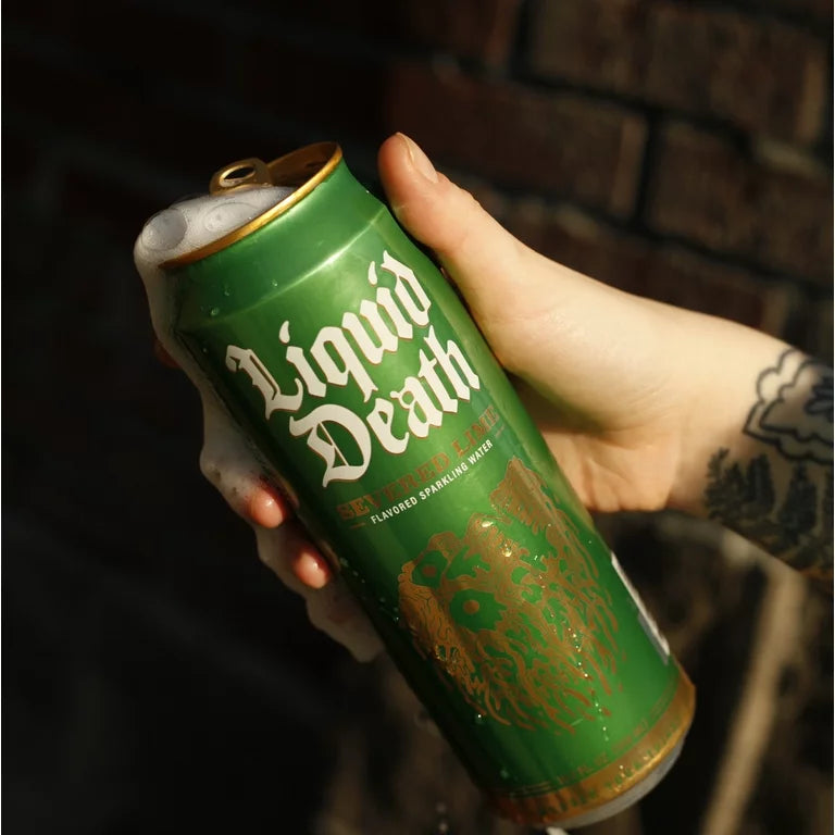 Liquid Death, Flavored Sparkling Water Variety Pack - 8 Pack - King Size 19.2 oz Cans