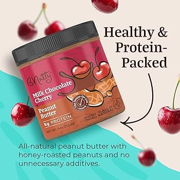 BNutty Chocolate Dream Variety Pack | Natural, Crunchy, Creamy & Gluten Free Peanut Butter Jars & Spread | Peanut Butter Cup, Milk Chocolate Cherry, Totally Toffee & Coco - 4 Pack