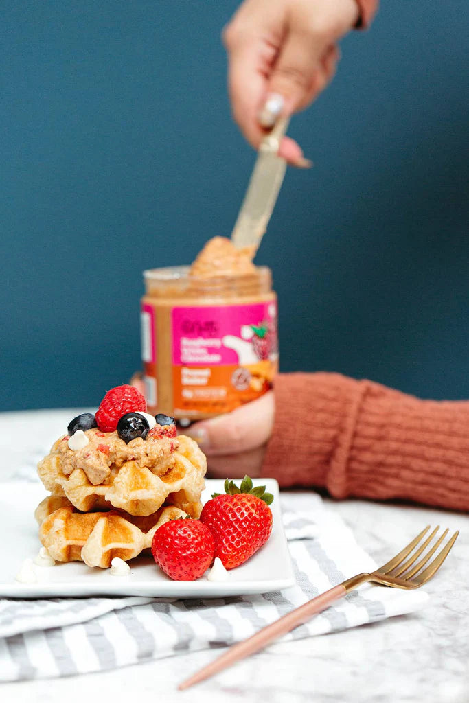 BNutty Fruit Lover's Peanut Butter | Gluten-Free, Natural Ingredients | Assorted Flavors, Smooth & Creamy Peanut Butter | Perfect for Spreads & Snacks - 4 Pack