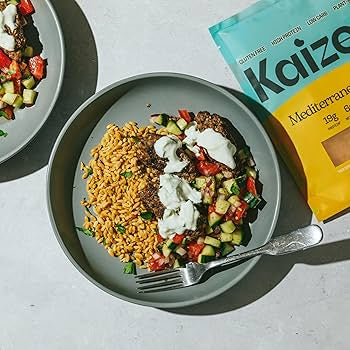 Kaizen Low Carb Keto Mediterranean Rice - High Protein (20g), Keto Friendly, Gluten-Free, Plant-Based - Pack of 3