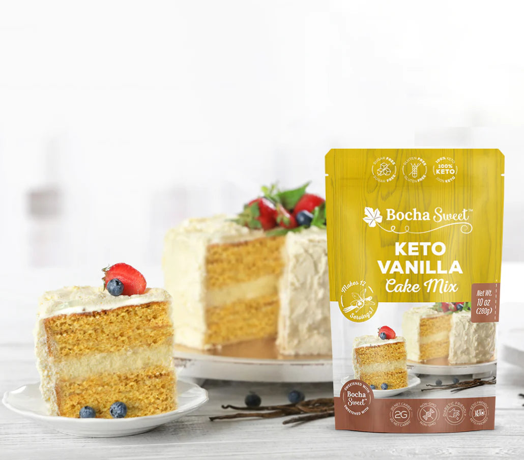 Keto Vanilla Cake Mix, 10.6 oz - Pack of 2