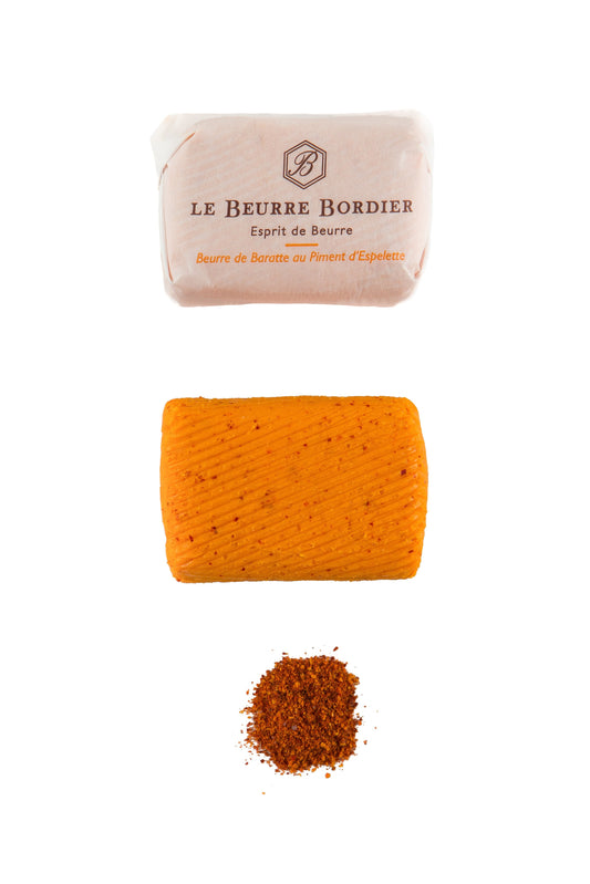 Bordier Espelette Chili Butter Plaquette, 4.4 oz - Pack of 3