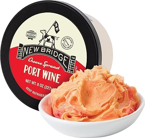 New Bridge Port Wine Cheese Spread - 8 oz - Pack of 12