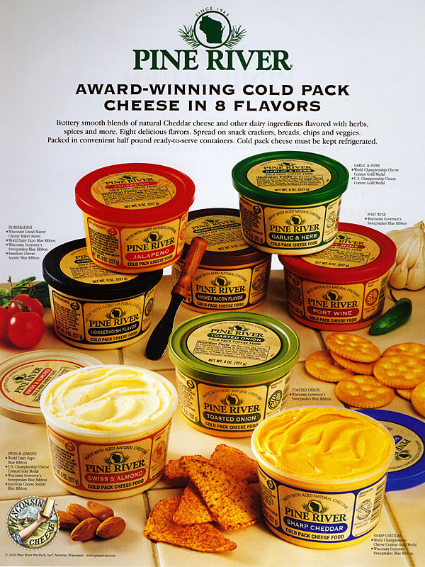 Pine River Cheese Spread Variety - 8 oz - Pack of 4