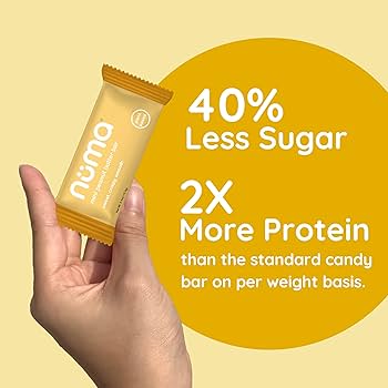 Numa Foods Mini Peanut Butter Bars – Vegan, Low Sugar, High Protein, All Natural, Gluten Free – Crunchy Plant Based Peanut Butter Snacks – 3 Bags with 8 Individually Wrapped PB Bites