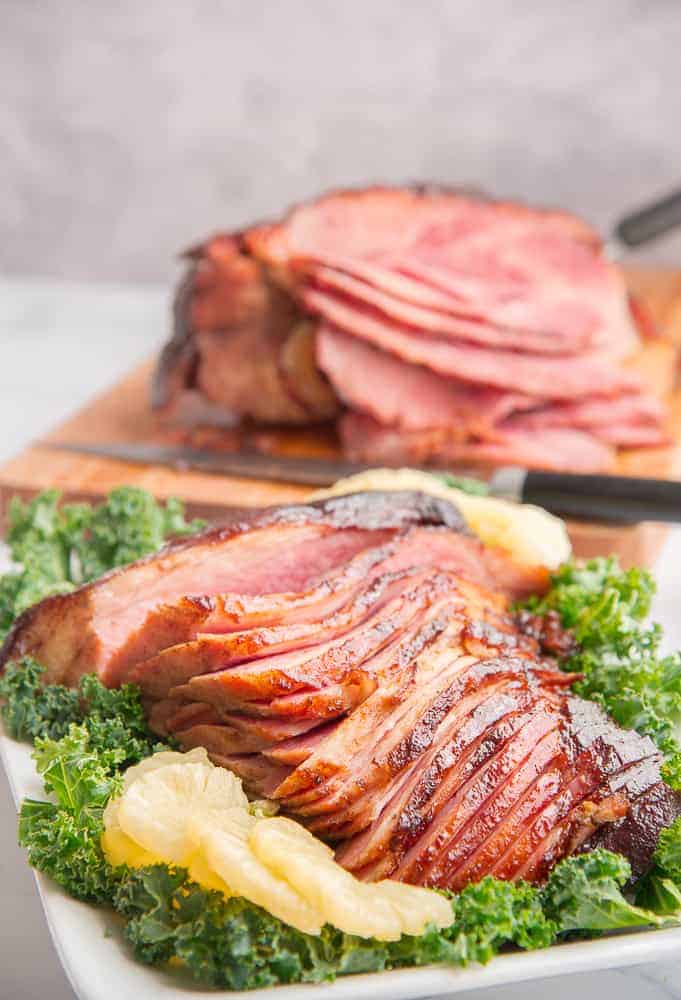 Boneless Sliced Honey Spiced Glazed Ham, No MSG, Gluten or Hormones - 8 lb