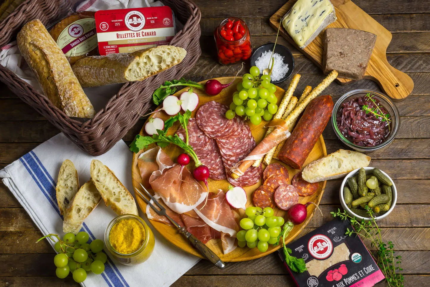 Picnic Charcuterie Style Spread - includes 7 Gourmet Favorites