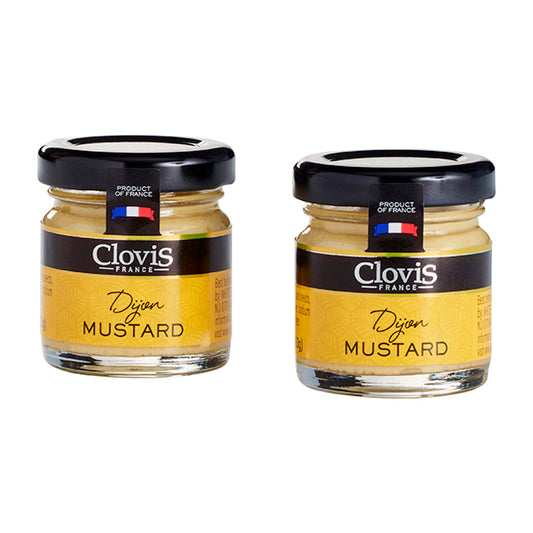 Clovis French Original Dijon Mustard, Mini Jars 1.2 oz - 60/Case