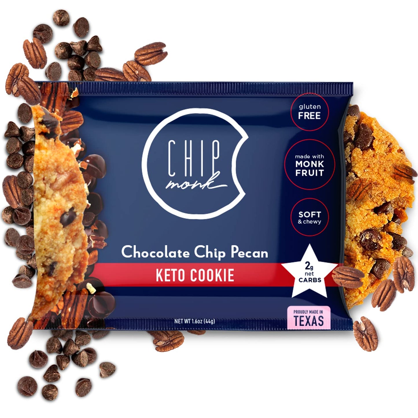 ChipMonk Keto Sampler Cookie Box - Low Carb, Gluten Free, Sugar Free Variety Snack Box