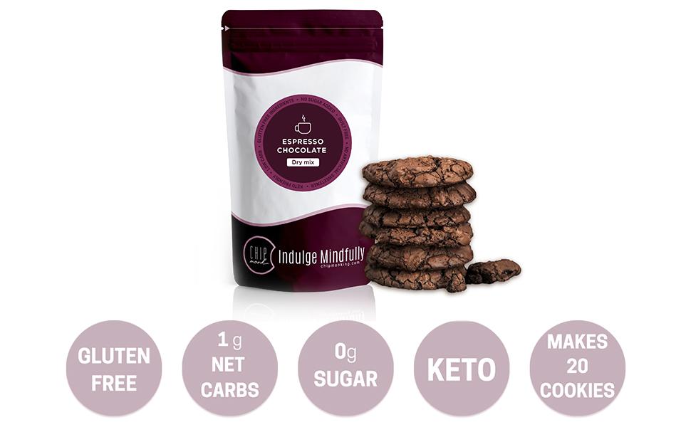 ChipMonk Cookie Mix - Zero or Low Carb Keto Friendly Snacks, Dessert, Cookies, Gluten-Free, High Fat and Protein, Low Sugar Sweet Snack - Pack of 2