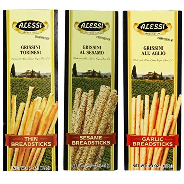 Alessi Taste of Italy Holiday Variety Gift Box - Sampler of Culturally Inspired Soups, Risottos, Farros and Premium Bread Sticks