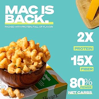 Kaizen Low Carb Mac & Cheese Pack - High Protein (24g), Keto Friendly, Gluten-Free, Plant-Based - Pack of 4