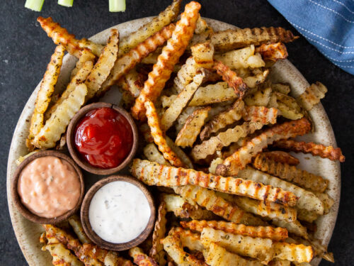Organic Crinkle Cut Fries - Seed Oil Free, Gluten Free, Vegan - Pack of 2