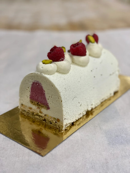 Bûche de Noël - White Chocolate Yule Log - Gluten Free
