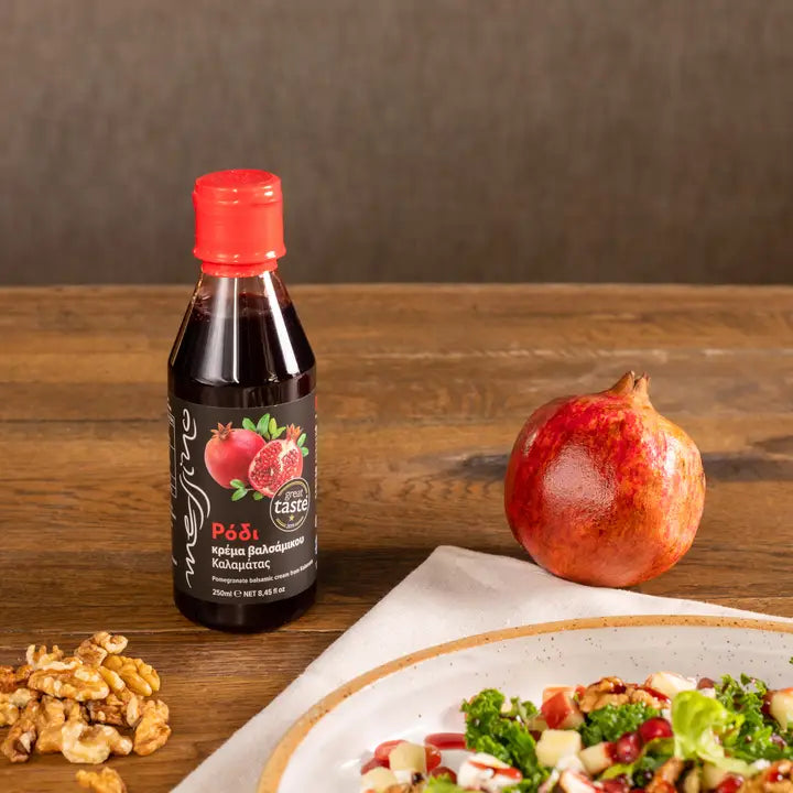 Messino Pomegranate Balsamic Vinegar Glaze - 8.4 oz, Imported from Greece - Pack of 2
